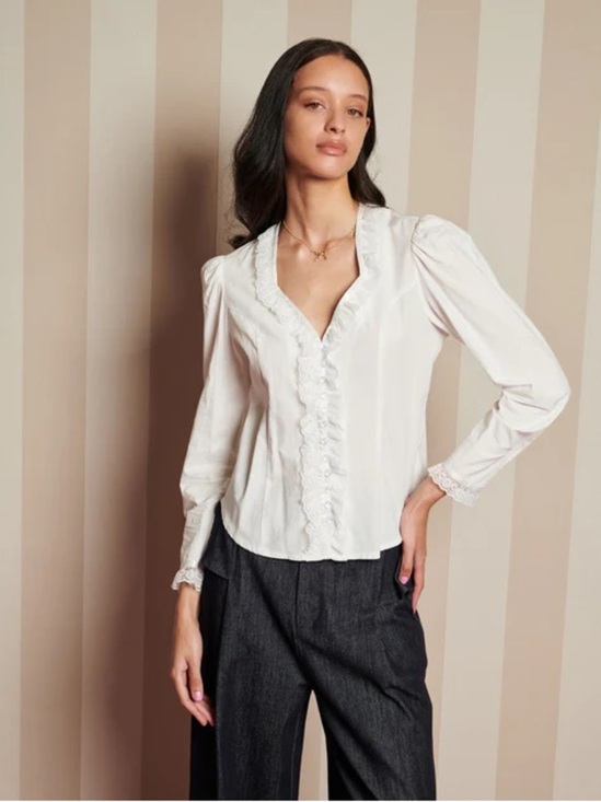 Olsen Tops - OLSEN | Ruffle  Blouse | size large